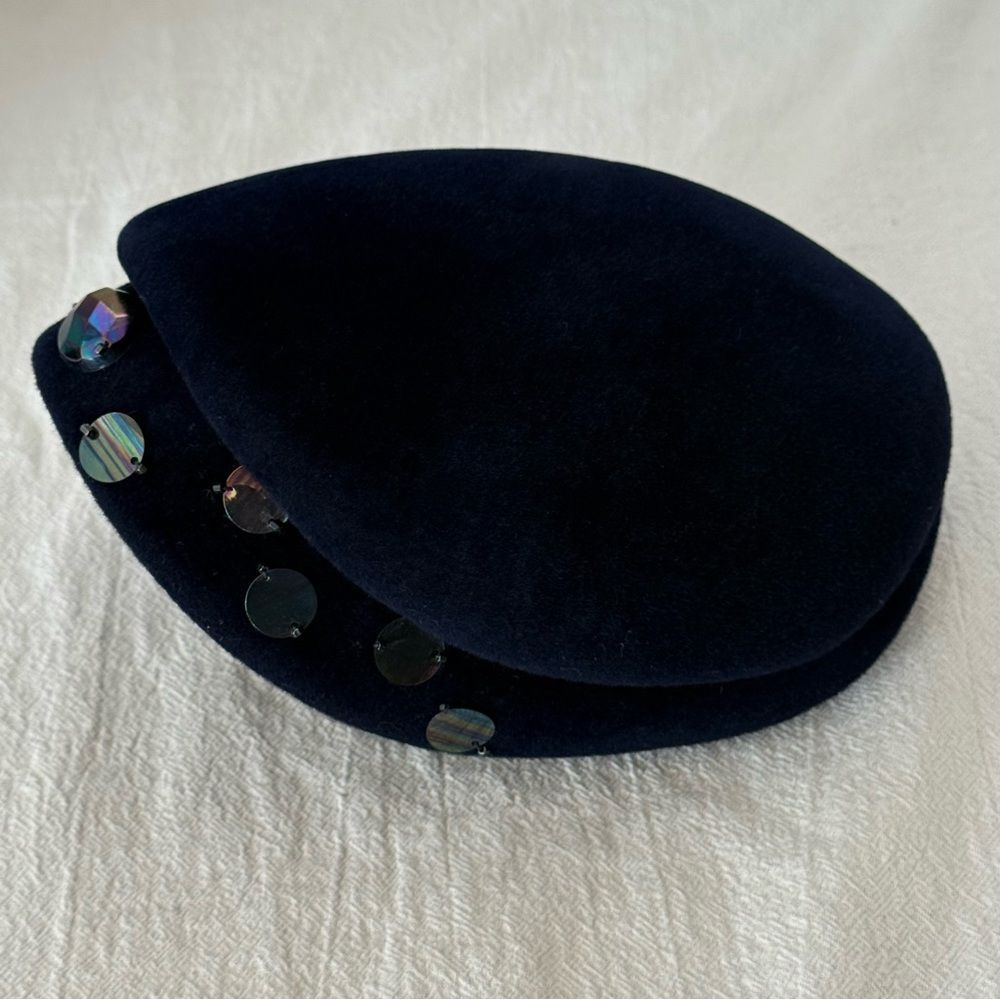 Vintage Peach bloom Velour Hat - Picture 6 of 7
